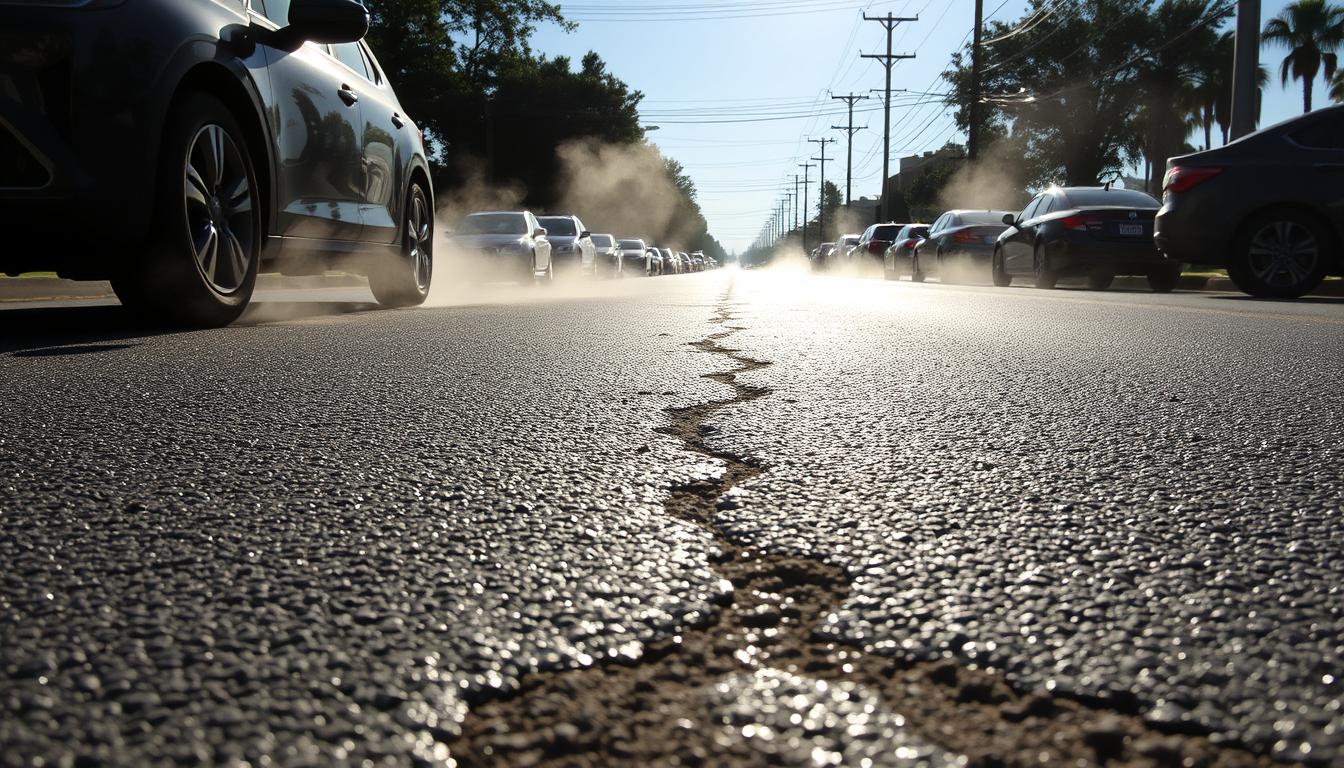 asphalt softening heat charlotte