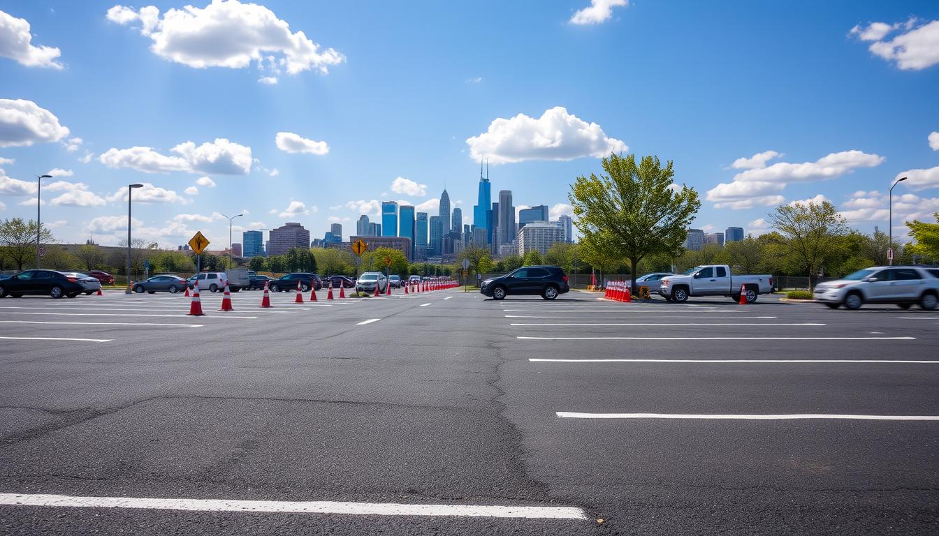 parking lot paving traffic control charlotte